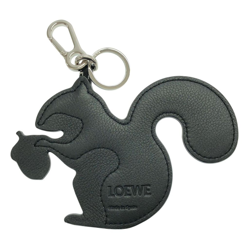 Loewe Animal Leather Charm Key Holder Brown — view 2