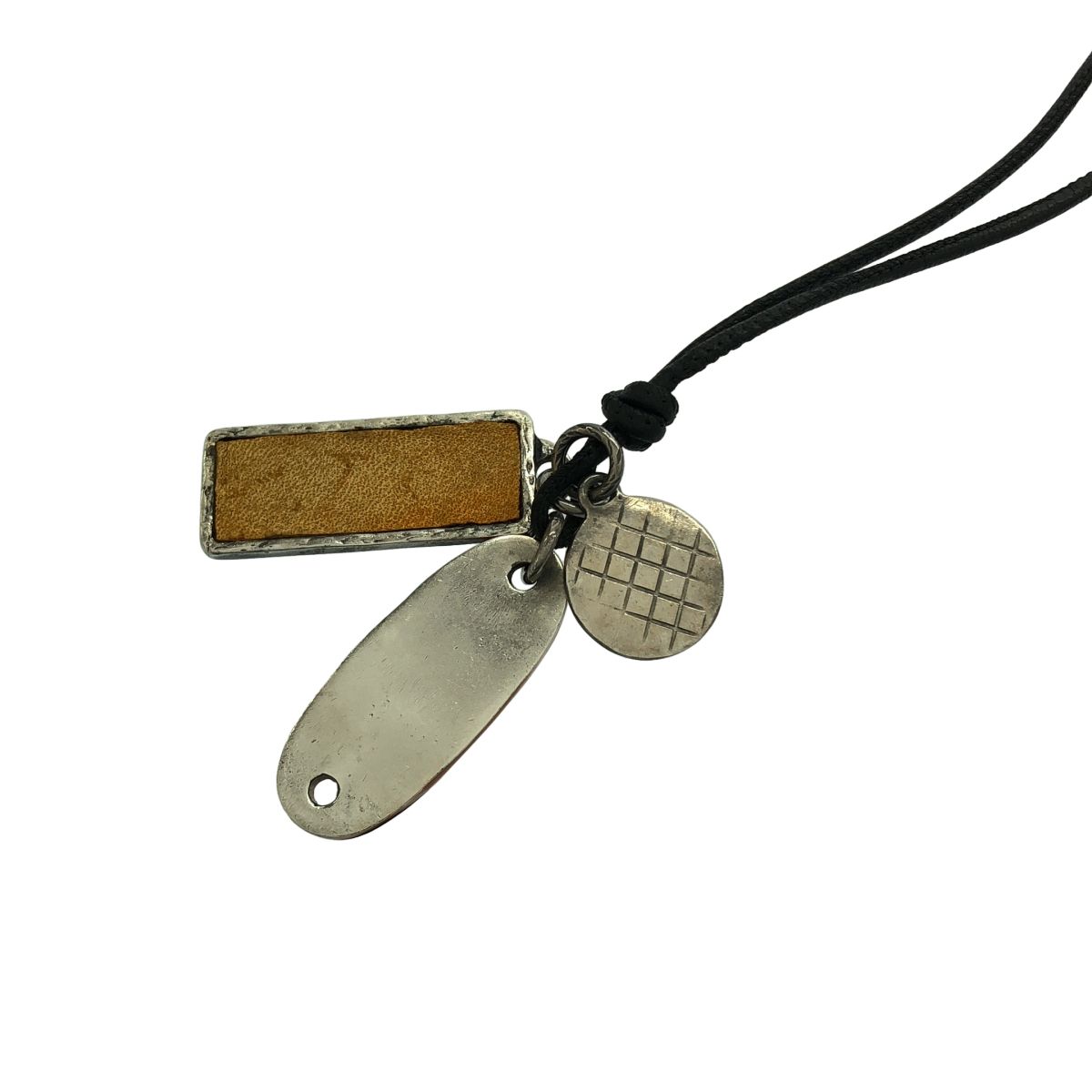 Bottega Veneta Plate Leather Cord Necklace — view 2