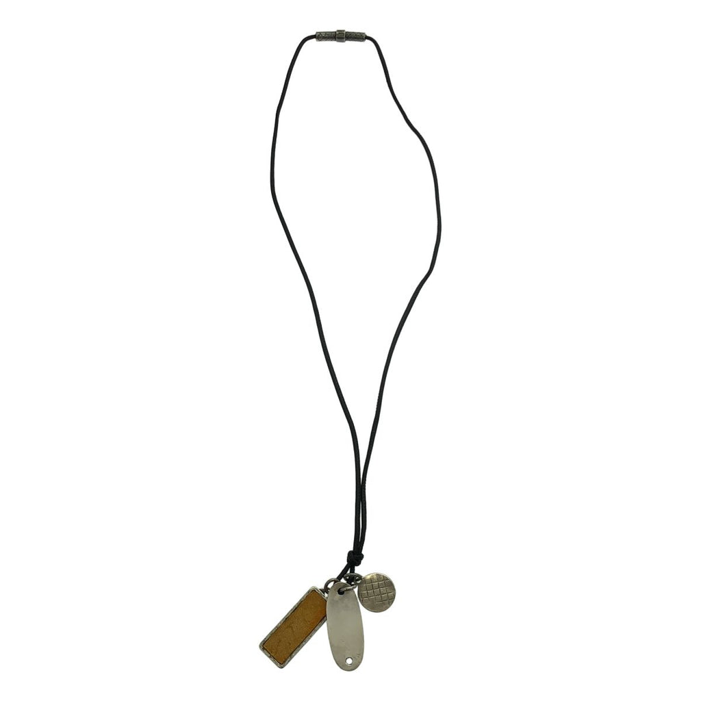Bottega Veneta Plate Leather Cord Necklace