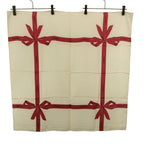 Chanel Ribbon Scarf Ivory Red — view 2