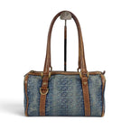 Gucci Mini Boston Bag Denim Leather GG