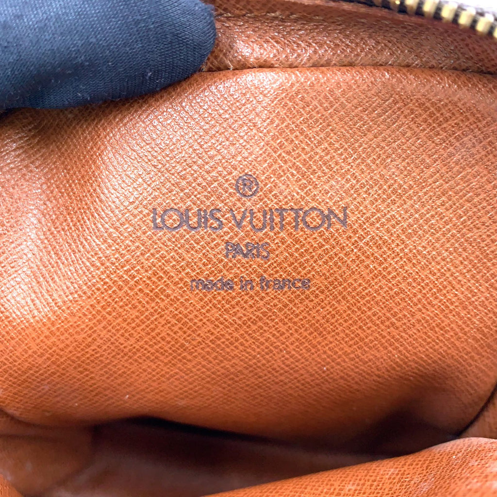 Louis Vuitton Mini Danube Monogram Leather Brown Light Shoulder Bag Gold — view 4