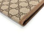 Gucci GG Canvas Leather Brown Beige Wallet Gold 034 — view 7