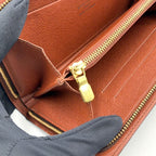 Louis Vuitton Porto Monnaie Zip Monogram Leather Brown Light Round Zippy Wallet — view 7