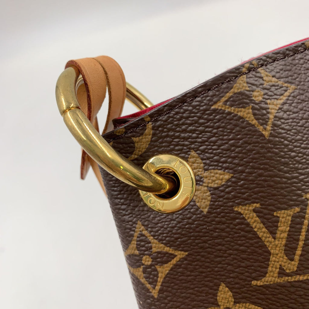 Louis Vuitton Graceful MM Pivoine Leather Brown Light Shoulder Bag Gold — view 8