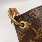 Louis Vuitton Graceful MM Pivoine Leather Brown Light Shoulder Bag Gold — view 8