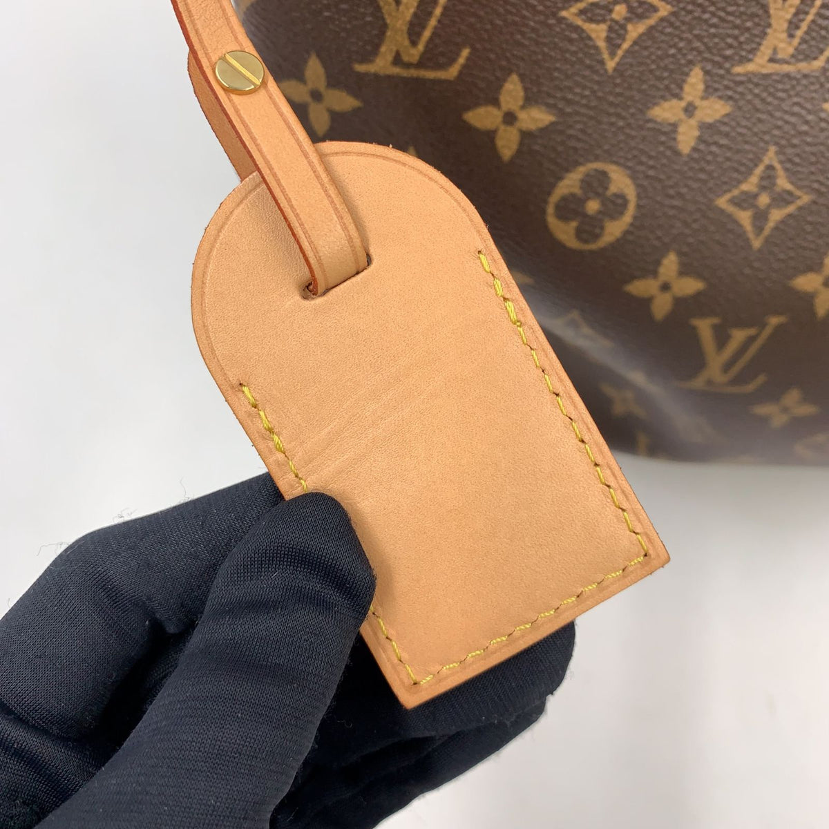 Louis Vuitton Graceful MM Pivoine Leather Brown Light Shoulder Bag Gold — view 7