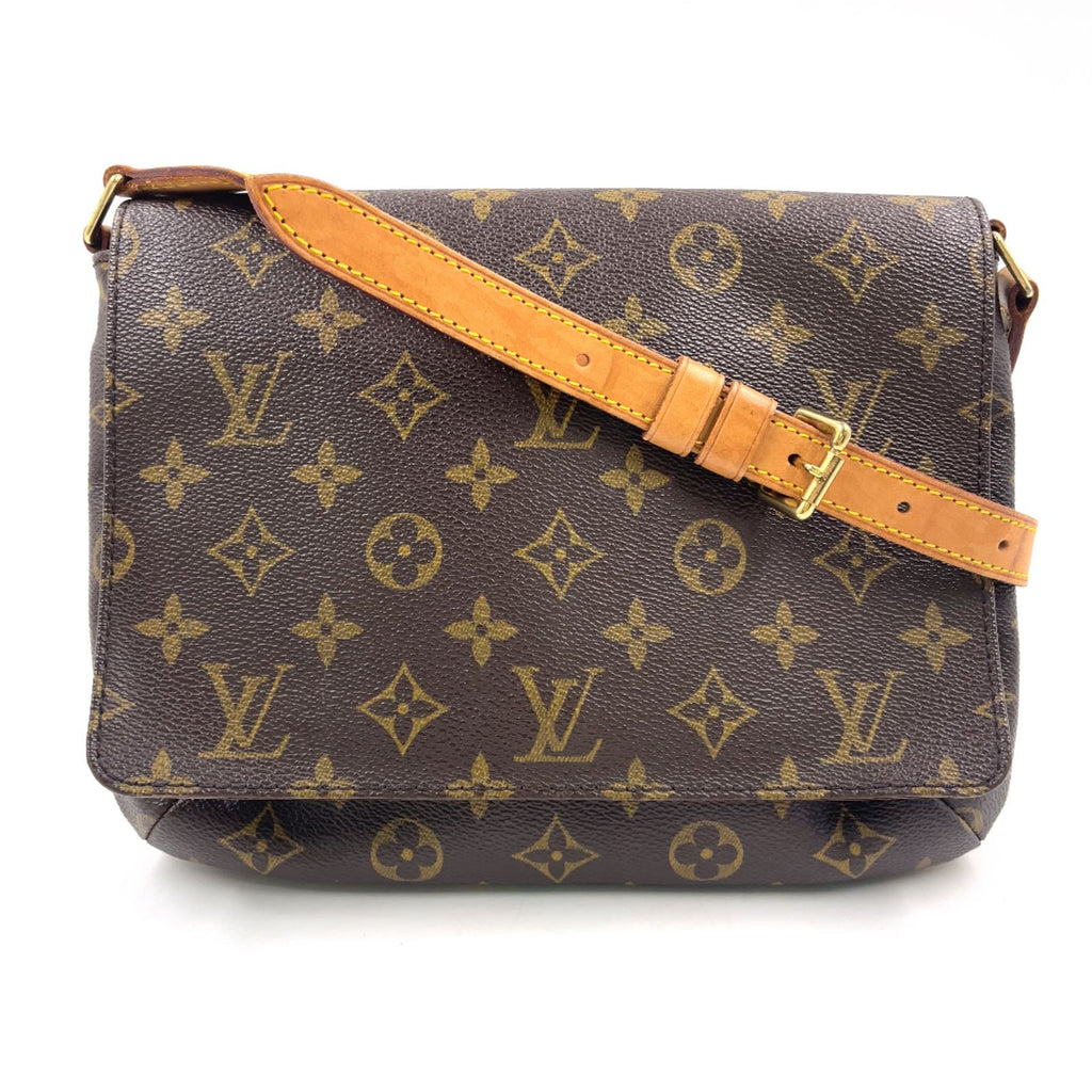 Louis Vuitton Musette Tango Short Strap Monogram Brown Shoulder Bag