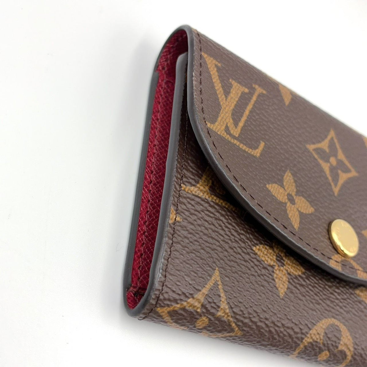 Louis Vuitton Porte Monnaie Rosalie Monogram Leather Pink Purple Brown Coin — view 7