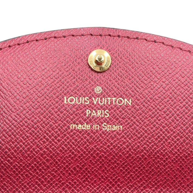 Louis Vuitton Porte Monnaie Rosalie Monogram Leather Pink Purple Brown Coin — view 4