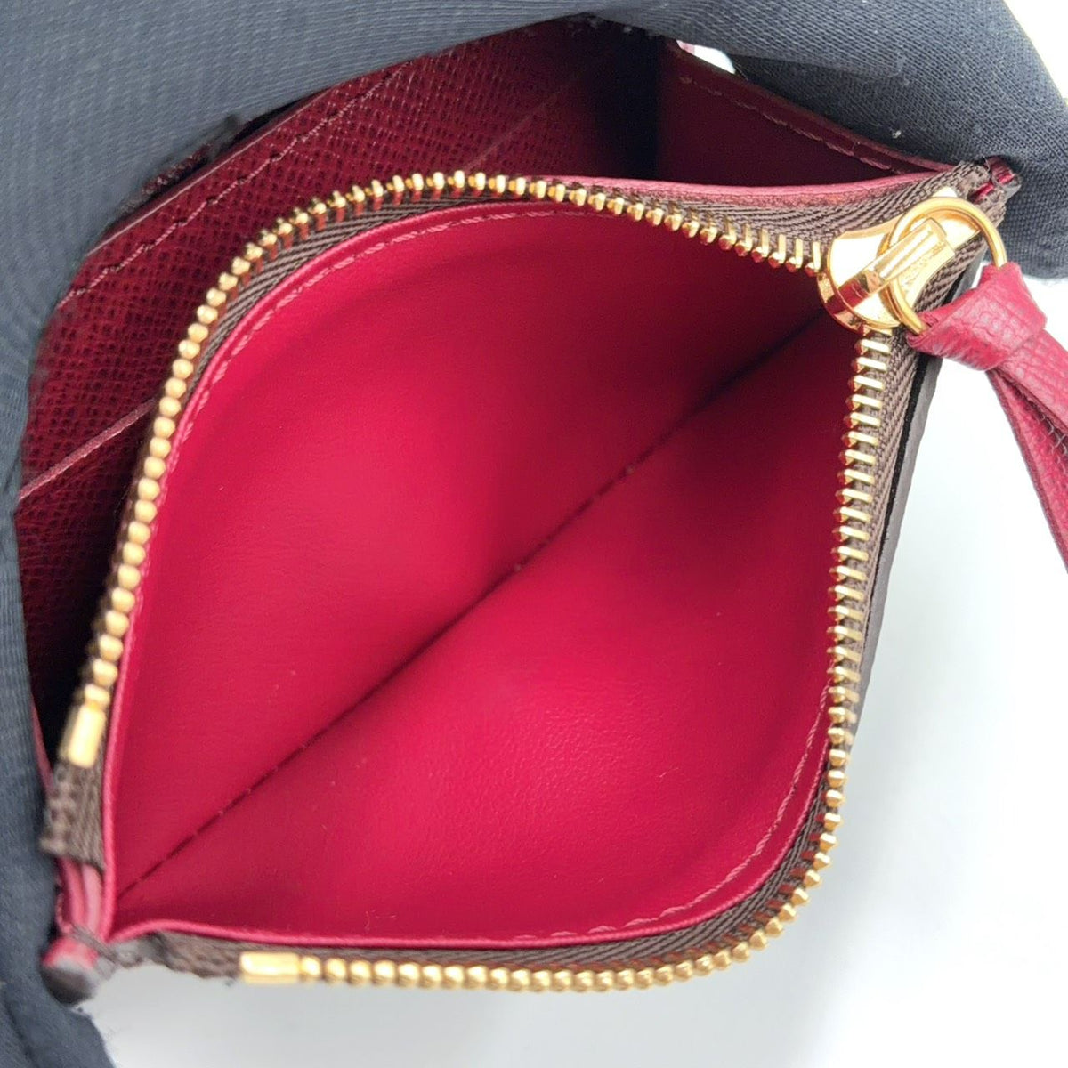Louis Vuitton Porte Monnaie Rosalie Monogram Leather Pink Purple Brown Coin — view 6