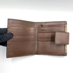 Gucci Ophidia GG French Flap Wallet Leather Brown Beige Bifold Gold — view 3