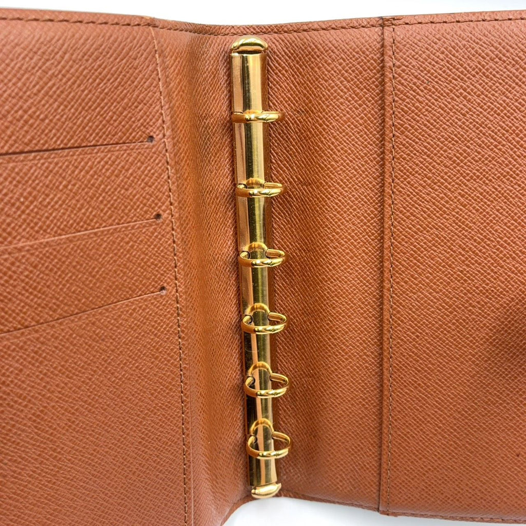 Louis Vuitton Agenda PM Leather Brown Cover Gold — view 5