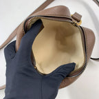 Gucci Ophidia Sherry Line GG Supreme Leather Brown Beige Shoulder Bag Gold — view 3