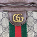 Gucci Ophidia Sherry Line GG Supreme Leather Brown Beige Shoulder Bag Gold — view 5