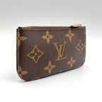 Louis Vuitton Pochette Cles Monogram Leather Brown Coin Purse Gold — view 2