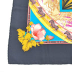 Hermes Tropicana Carre 90 Silk Black Multicolor Scarf — view 6