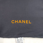Chanel Globe Gem Pattern Large Silk Yellow Black Red Scarf — view 2