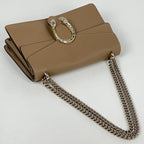 Gucci Shoulder Bag Dionysus Leather Beige — view 4