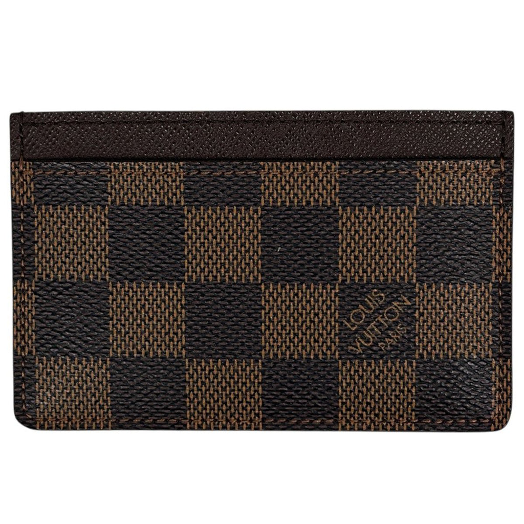 Louis Vuitton Porte Cartes Simple Card Case Damier Brown