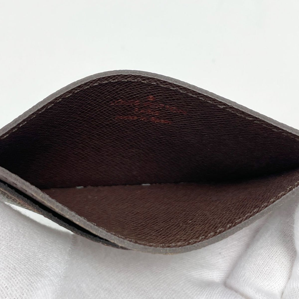 Louis Vuitton Porte Cartes Simple Card Case Damier Brown — view 5