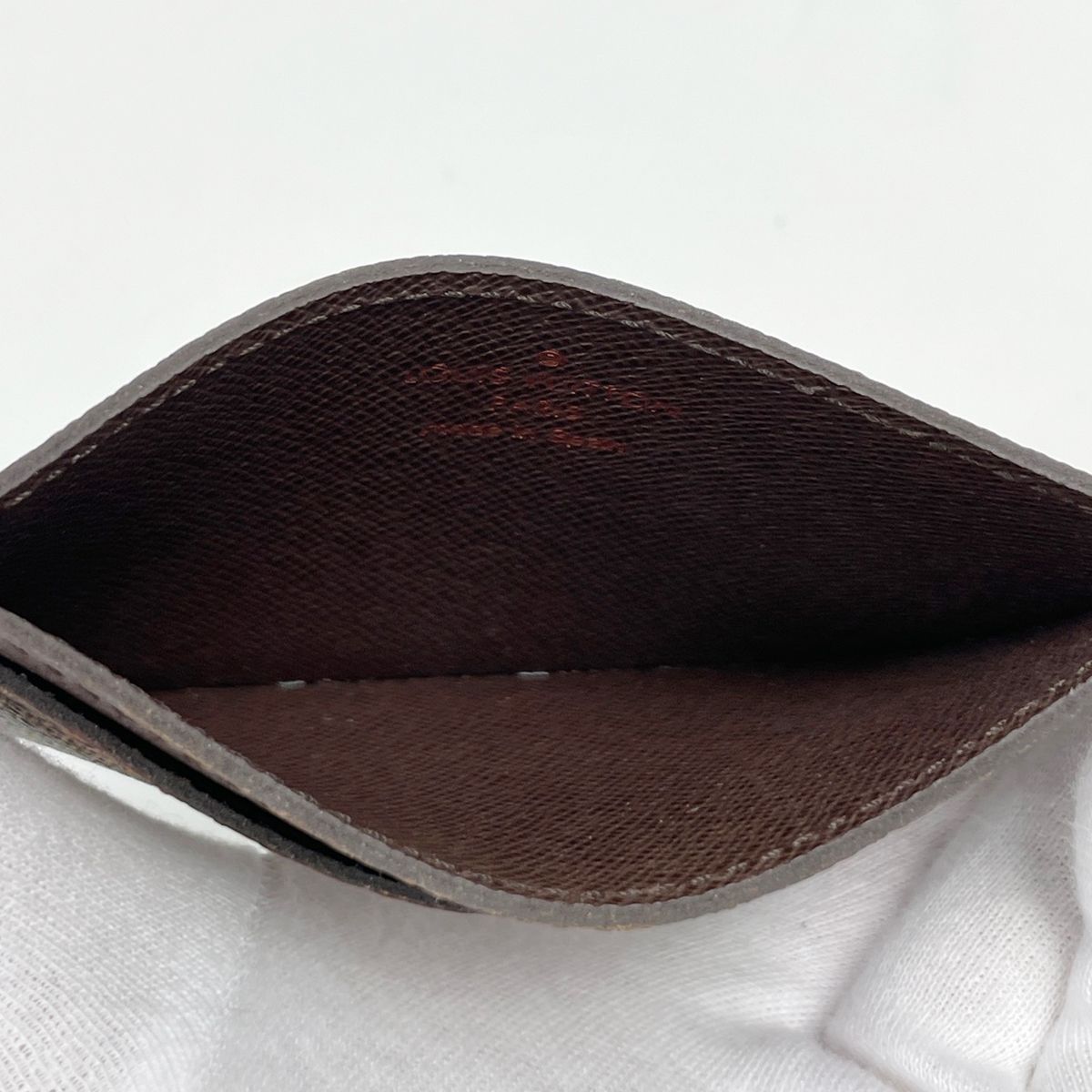 Louis Vuitton Porte Cartes Simple Card Case Damier Brown — view 5