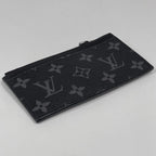 Louis Vuitton Coin Card Holder Purse Monogram Eclipse Black — view 2