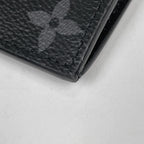Louis Vuitton Coin Card Holder Purse Monogram Eclipse Black — view 3