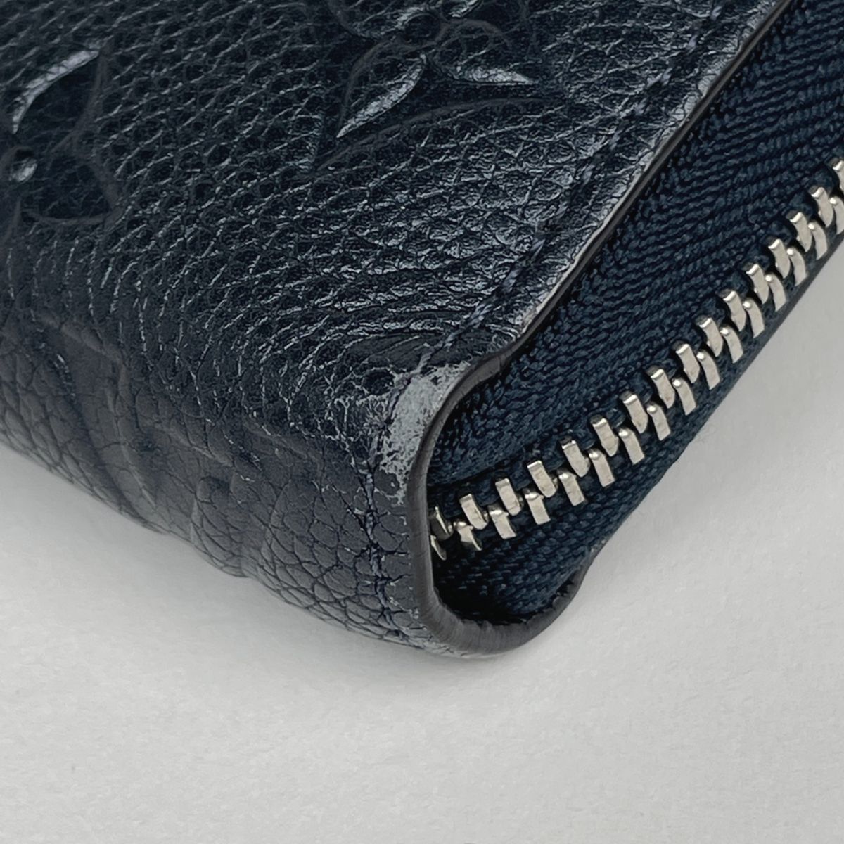 Louis Vuitton Zippy Wallet Monogram Empreinte Marine Metal — view 3