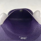 Hermes Bastia Coin Purse Chevre Iris — view 5