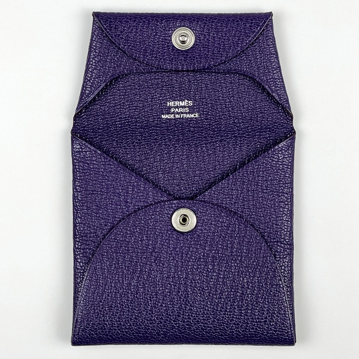 Hermes Bastia Coin Purse Chevre Iris — view 6