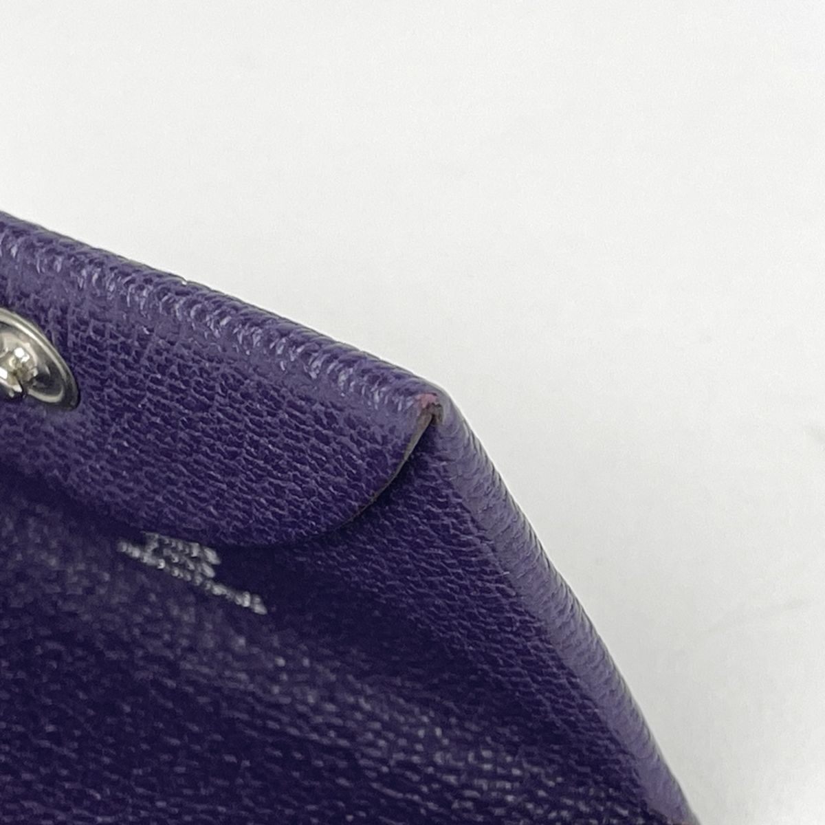 Hermes Bastia Coin Purse Chevre Iris — view 4