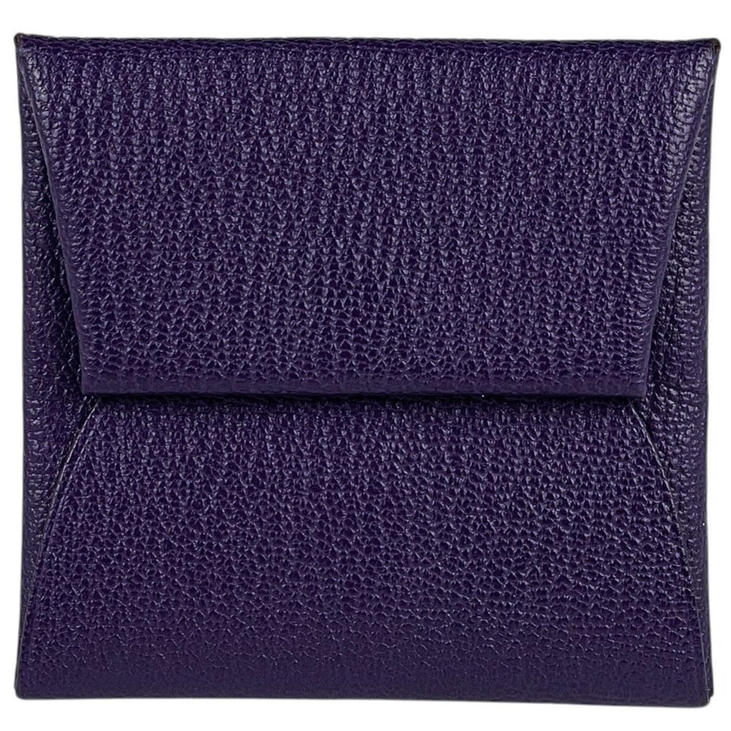 Hermes Bastia Coin Purse Chevre Iris