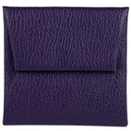 Hermes Bastia Coin Purse Chevre Iris
