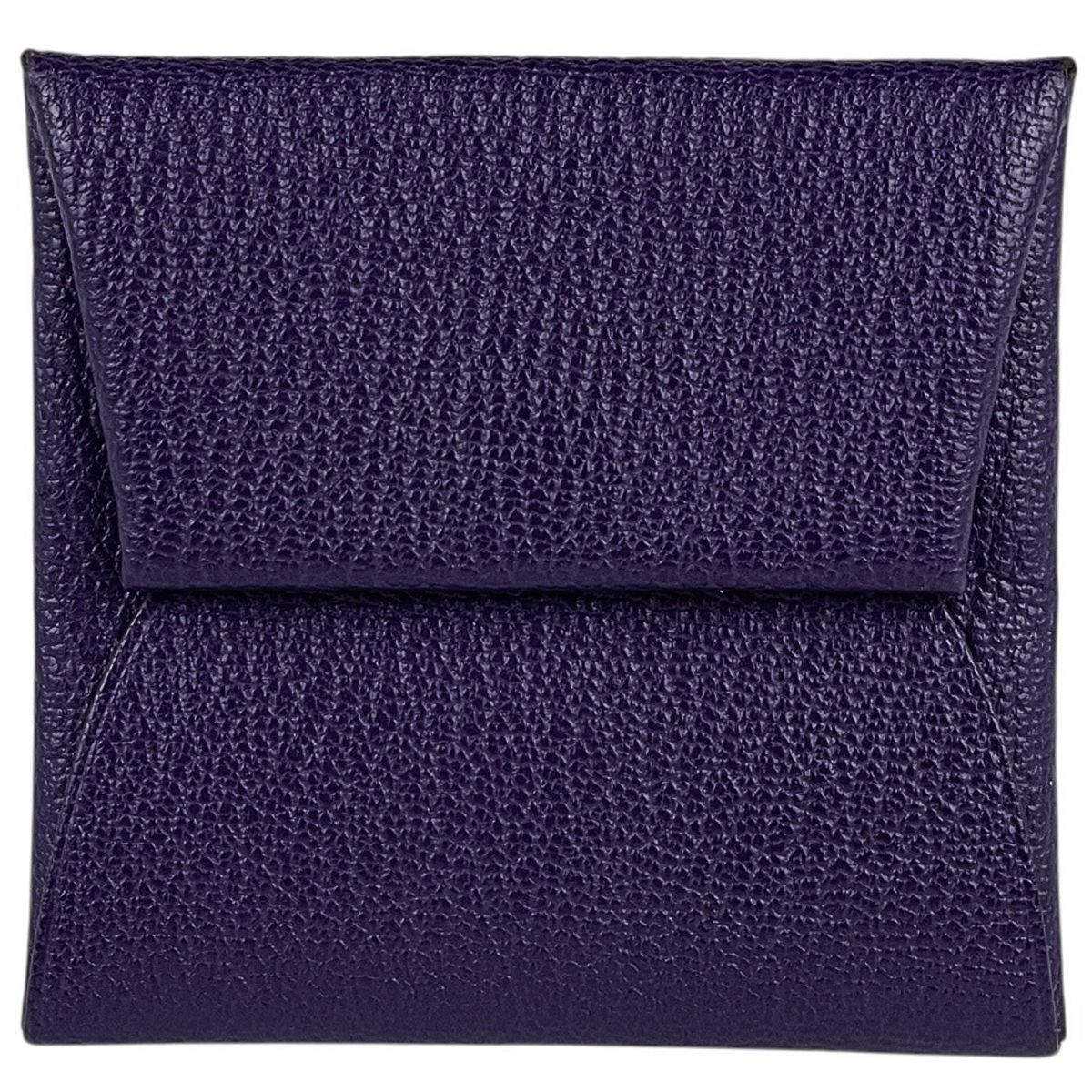 Hermes Bastia Coin Purse Chevre Iris