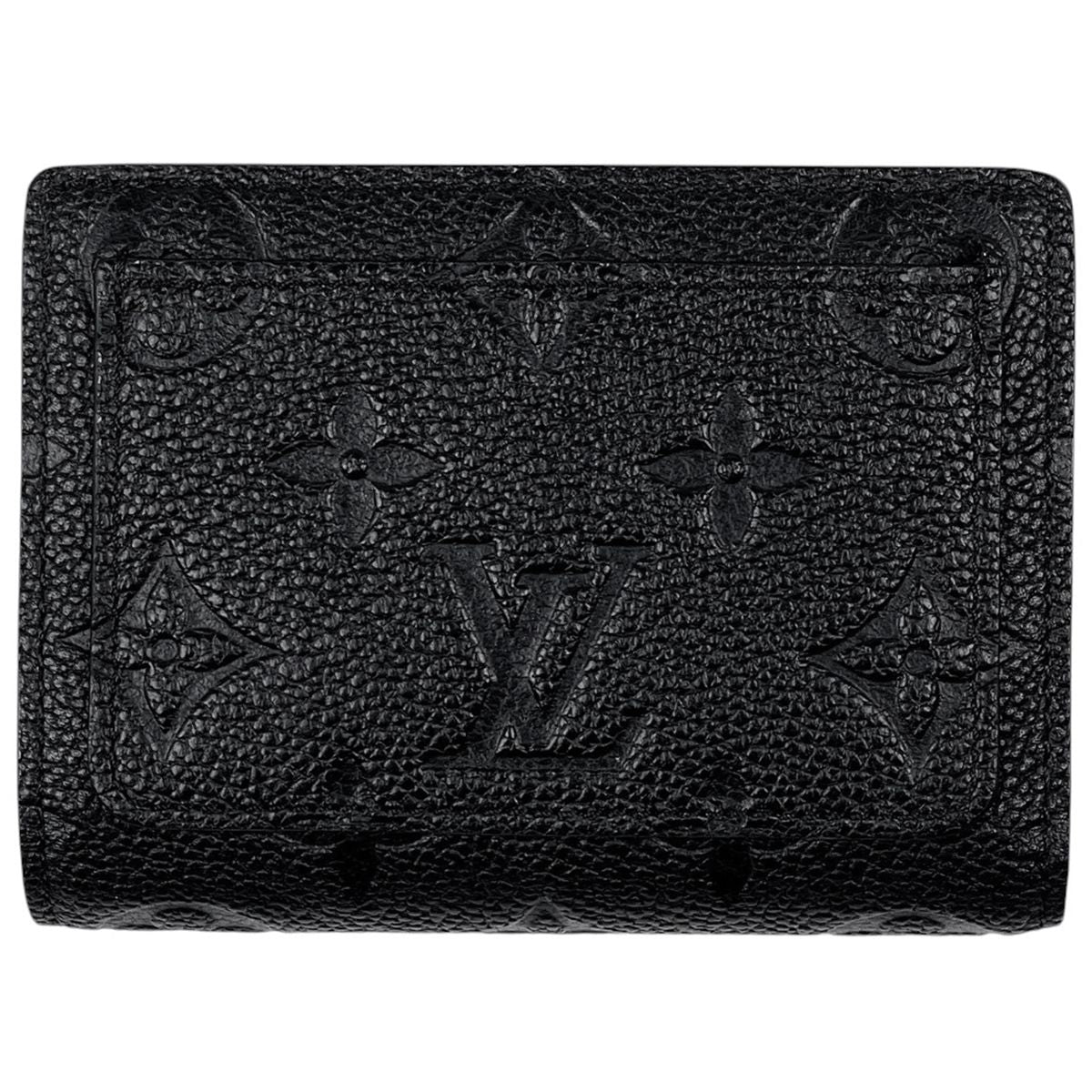 Louis Vuitton Portefeuille Clair Bifold Wallet Monogram Empreinte Noir