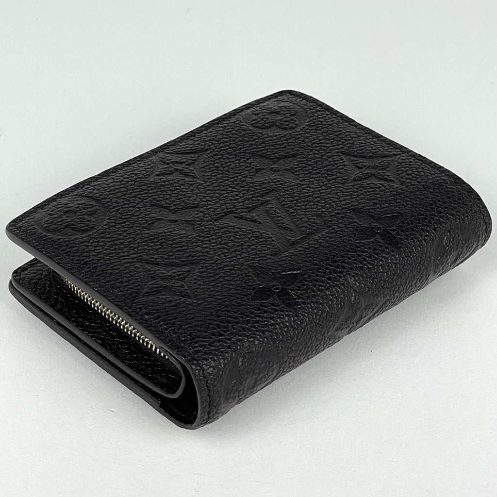 Louis Vuitton Portefeuille Clair Bifold Wallet Monogram Empreinte Noir — view 2