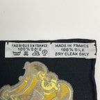Hermes Carre 90 les Cles the Keys Rare Scarf Key Pattern Silk Black — view 2