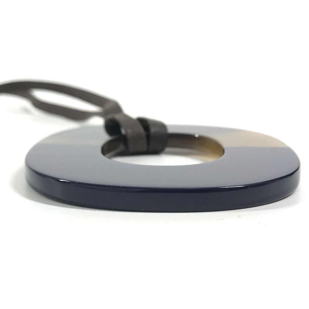 Hermes Necklace Isthme Pop Buffalo Horn Navy — view 7