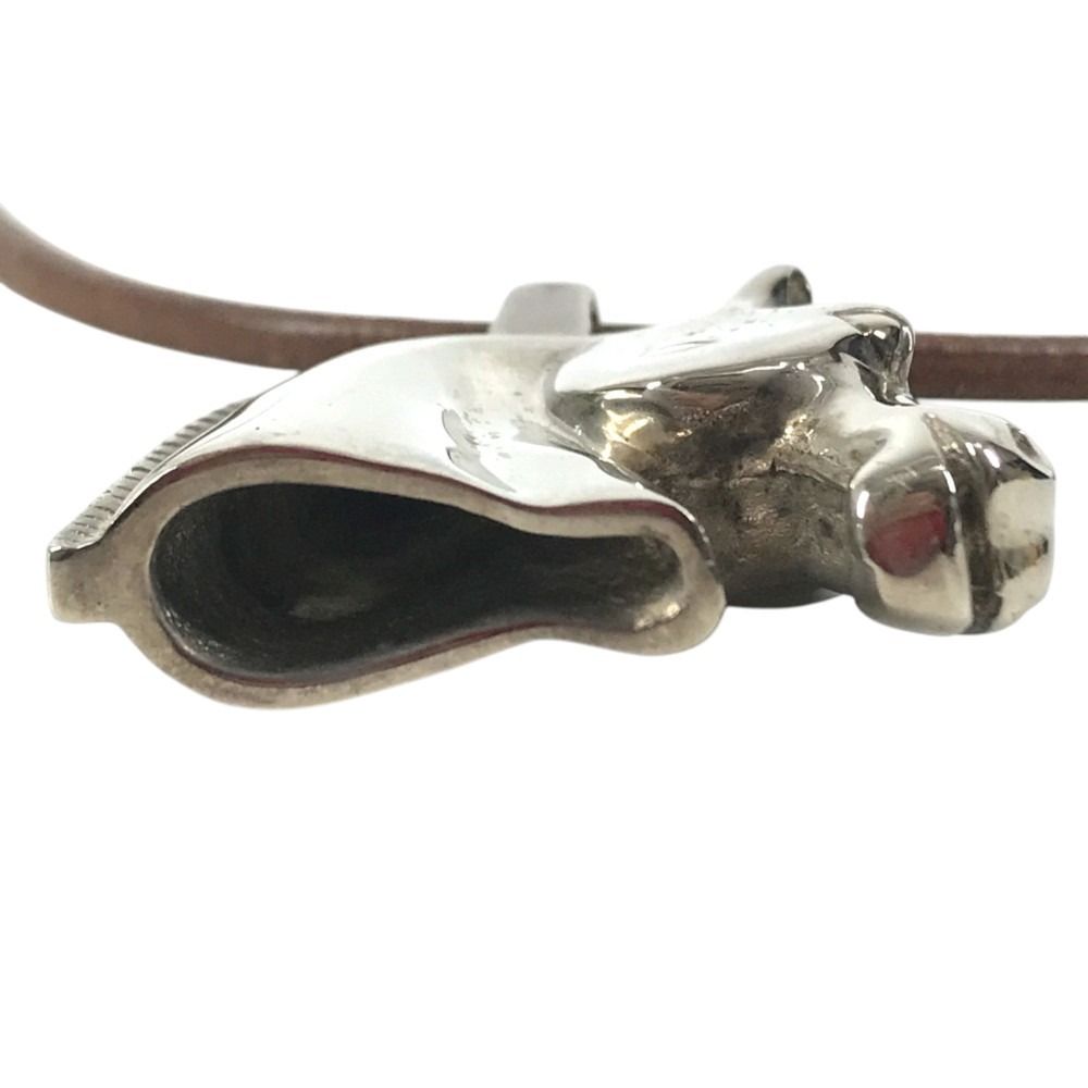 Hermes Necklace Cheval Horse Metal Silver — view 6