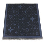 Louis Vuitton Shawl Etole Monogram Silk Blue Scarf — view 3