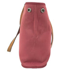 Hermes Tote Bag Kabak Elan PM Vertical Leather Canvas Red — view 4