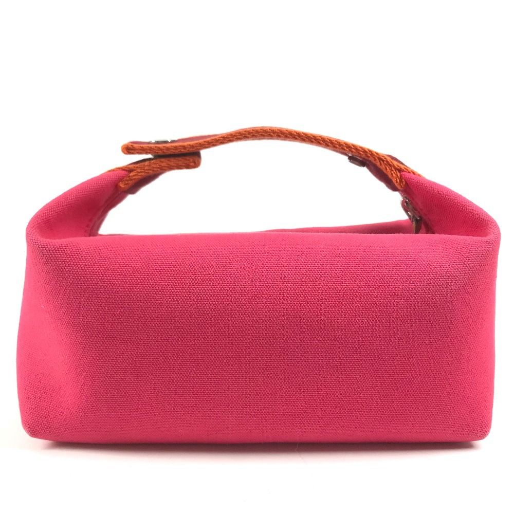 Hermes Handbag Brid-a-brac PM Black PM Canvas Hibiscus Pink — view 2