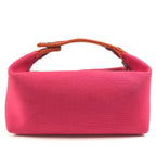Hermes Handbag Brid-a-brac PM Black PM Canvas Hibiscus Pink — view 2