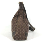Louis Vuitton Shoulder Bag Boulogne Monogram Mini Lin Canvas Brown — view 3