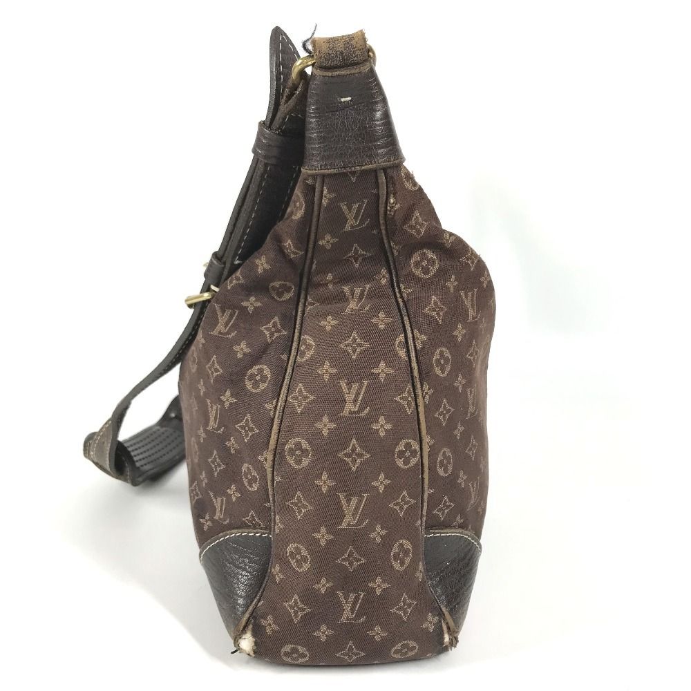 Louis Vuitton Shoulder Bag Boulogne Monogram Mini Lin Canvas Brown — view 4
