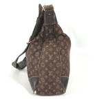 Louis Vuitton Shoulder Bag Boulogne Monogram Mini Lin Canvas Brown — view 4