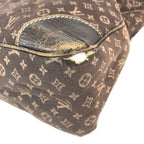 Louis Vuitton Shoulder Bag Boulogne Monogram Mini Lin Canvas Brown — view 6