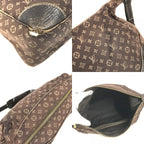 Louis Vuitton Shoulder Bag Boulogne Monogram Mini Lin Canvas Brown — view 8