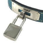 Hermes Collar Kelly Pet Leather Blue — view 6